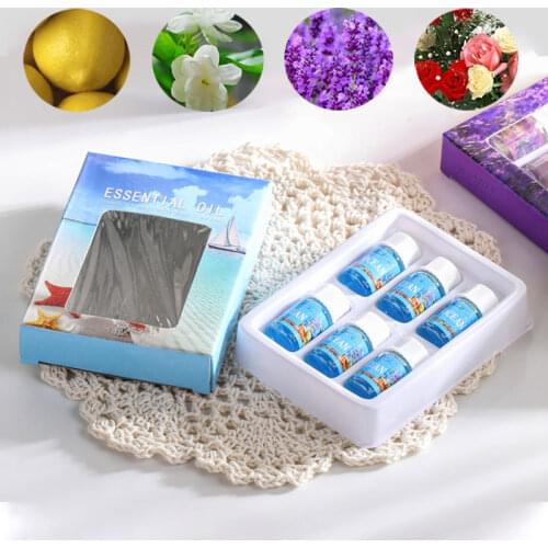6pc/Set Body Essential Oil Water Soluble For Humidifier Air Purifier Incense Aroma Fragrance Oil Aromatherapy Lamp DIY Air Fresh