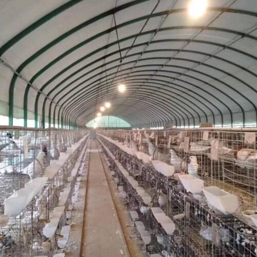 Breeding greenhouse oval tube pig chicken vegetable greenhouse skeleton greenhouse steel pipe galvanized steel frame greenhouse