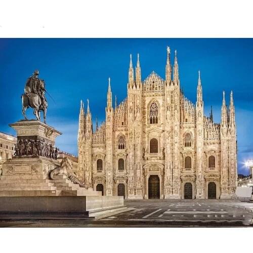 Full Square/Round drill Diy diamond Painting milan cathedral 5D diamond embroidery landscape Diamond mosaic Home Decor Gift P775