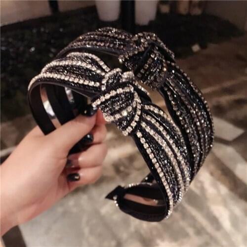 Shinny Crystal Sequins Headbands Hairbands Gorgeous Full Rhinestone Knotted Metal Bridals Hair Accessories Headwrap Wholesale
