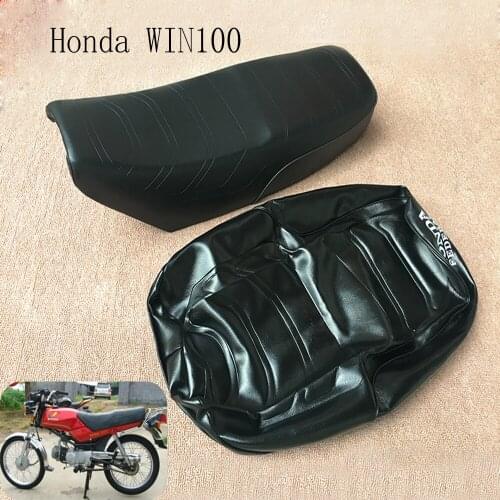 E0214 Motorcycle Imitation Leather Seat Cover For Honda Win100 PU leather Waterproof Seat Protector Scooter Seat Cover