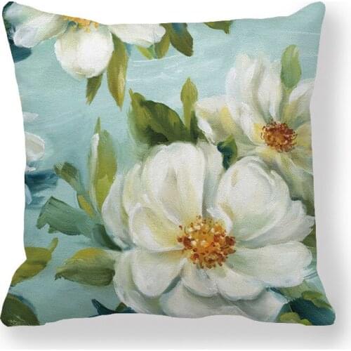 Chrysanthemum Flower Cushion Plum Blossom Lavender Floral Pillow Decorative Home Sofa Chair Decoration Sofa Cushion Customized