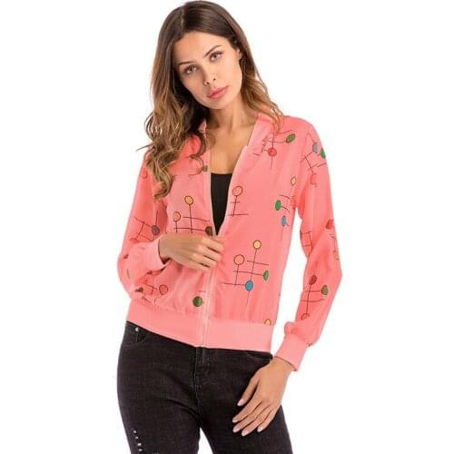 Denim Jacket Sale 2018 Sandy Beach Smock Long Sleeve Spring New Suit-dress Loose Coat Colour Circle Point Yarn Zipper Cardigan