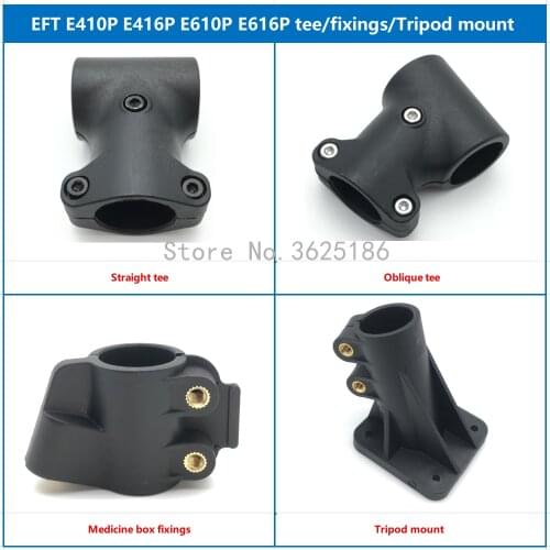 EFT E410P E416P E610P E616P Nylon Tube Joints Tee, tripod fixture, medicine box fixture Landing Gear Links for Agriculture Drone