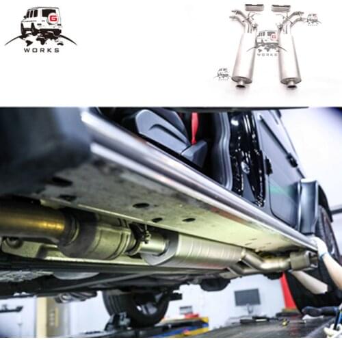 Stainless steel MB G class W464 mufflers exhaust fit for 2019y- W463A G500 G63 G350 Scorpio exhaust pipe