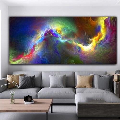 AHPAINTING Cloud Landscape Painting Colorful Art Abstract Canvas Picture Wall Poster For Living Room Home Decor No Frame