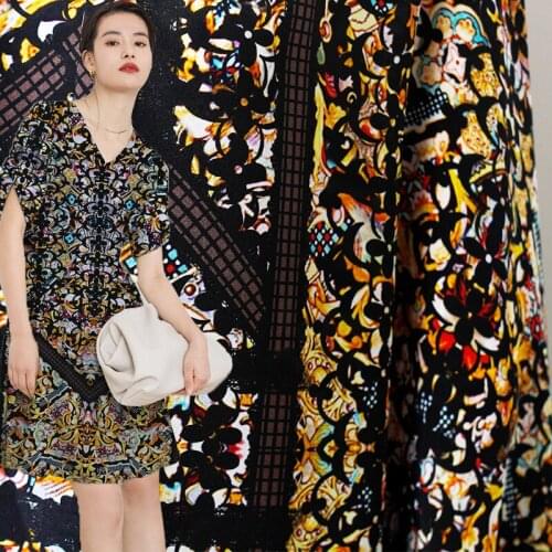 Red Raspberry 12momme Digital Printed Silk Crepe de chine 100%Silk Garment Materials Women Dress Shirt Cloth Tailor Freeshipping