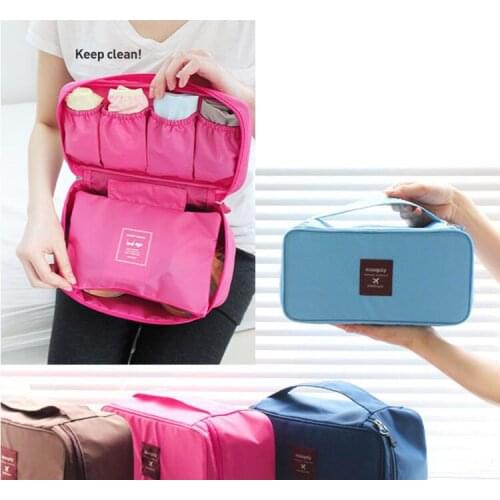 Fashion travel Essentials Multifunctional Underwear Storage Bags Bra Package Female Travel Bag Cosmetic Bag Free Shipping