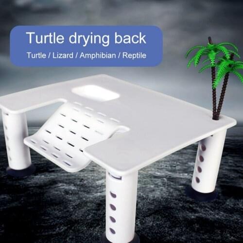Turtle Floating Basking Platform With 4 Suction Cups Terrapin Dock Reptile Ramp Pier With Ladder Aquarium Tank Accessory