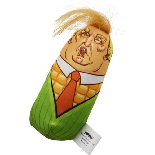 Catnip Pillow, Catnip Toy, Trump Head Corn Design Cat Toy Pet Toys Containing Bell