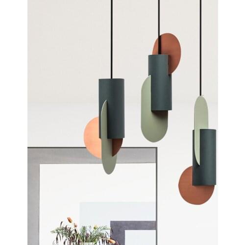 Nordic Modern Decorote Led Pendant Lights Art Colored Hanglamp Pendant Lamp Bedside Lighting Luminaria Hanging Lamp Loft Decor