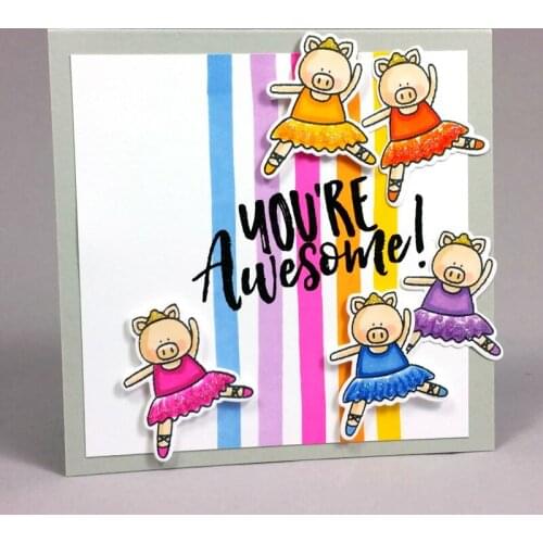 Holiday Animals Transparent Clear Silicone Stamp/Seal for DIY Scrapbooking/Photo Album Decorative Card Making Clear Stamps 4x6in