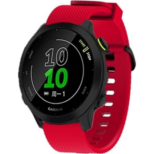 20mm Silicone Wrist Strap For Garmin Forerunner 158 245 645 Sport Bracelet For Garmin Venu Sq Smart Watch Bands Accessories New