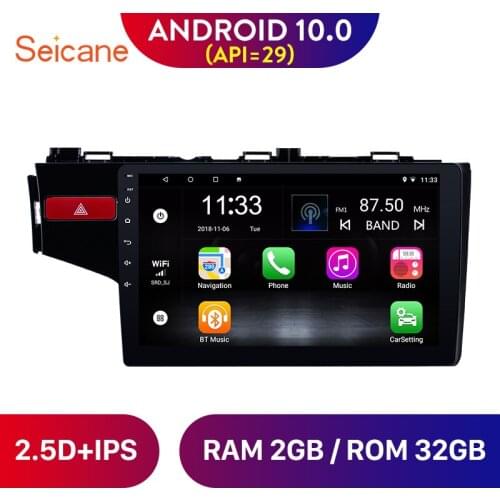 Seicane 9" Android 10.0 Car Radio GPS Navigation Head unit Stereo Player for 2014 2015 2016 2017 Honda FIT Left hand drive SWC