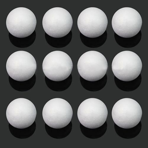 10 Pcs 50mm 60mm Styrofoam Creative DIY Craft White Foam Ball Spheres Ornament FOR UK
