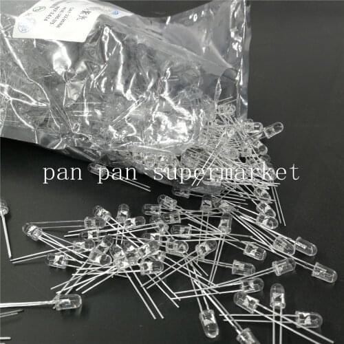 100pcs 5mm Light UV Purple Straw Hat Wide Angle Ultraviolet 395nm 385nm 365nm Transparent 5 mm Light-Emitting Diode LED Lamp