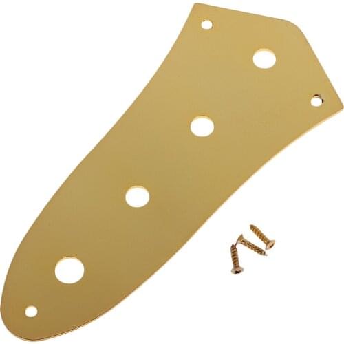 Tooyful 4 Holes Vintage Control Plate Metal For Jazz JB Style Bass Instrument Accessories