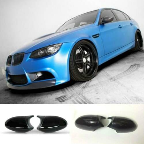 Carbon Side Wing Mirror Cover For BMW 1 3 Series E82 E88 2007 ~2009 E90 E87 E91 E93 E81 E92 high quality black Rear-View Caps