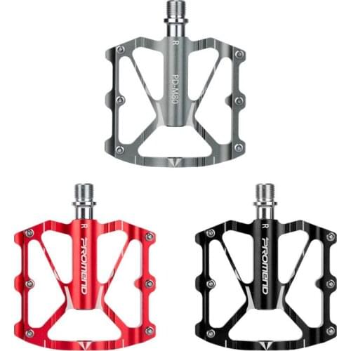 1 Pair Bicycle Pedal Non-slip Widen 3 Bearing Aluminum Alloy Mountain Bike Cycling Accessories M80