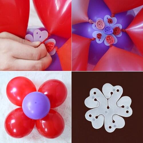 10/20pcs Flower Modelling Balloons Clip Birthday Party Wedding Decoration Ballons Accessories Foil Balloons Sealing Clamp