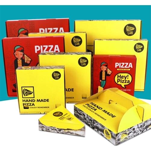 10 PCS Disposable pizza box 6-12 inch pizza paper box pizza Carton Packing Box Takeaway Kraft Square Packaging Boxes Food box