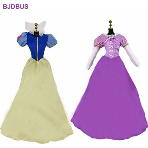 2 Pcs / Lot High Quality Dresses Fairy Tale Princess Skirt Cosplay Clothes For 17'' Doll Accessories Toy