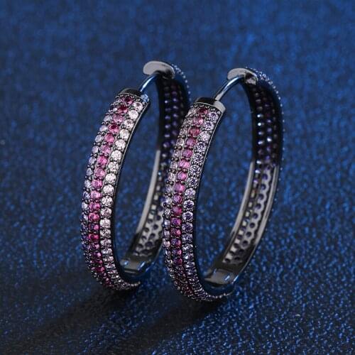 925 Sterling Silver Manufacturers Direct Sexy Women South American Style Fashion Accessories Elegant Zirconium Round Earrings