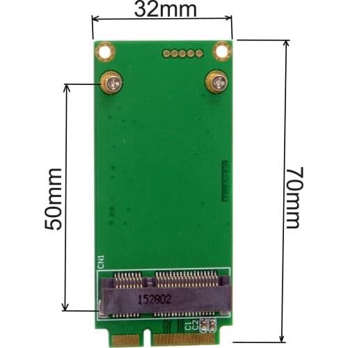 3x5cm mSATA Adapter card to 3x7cm Mini PCI-e SATA SSD for Asus Eee PC 1000 S101 900 901 900A T91