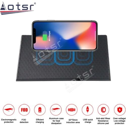 For Jaguar XE/XF/XFL/FPACE 2017-2018 Car Wireless Charger QI Intelligent Infrared Fast Charging for iPhone Samsung Huawei