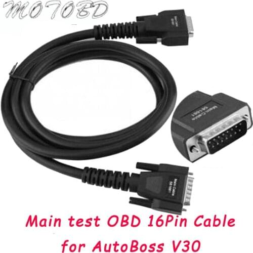 Car Code Reader OBD Connector Plug Diagnosis Connector Main Cable for Autoboss V30, 2600, 2600+, 2700, 2800, DK80 Model Detector