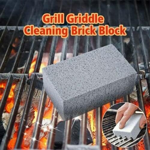 BBQ Grill Cleaning Brick Block Barbecue Cleaning Stone BBQ Racks Stains Grease Cleaner Tools Kitchen Decor Gadgets Dropshipping