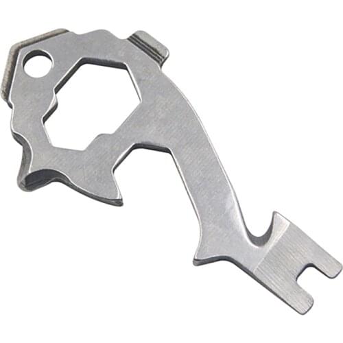 20-in-1 Stainless Steel Multi Tools Key Ring EDC Screwdriver Wrench Opener Set Pocket Outdoor Tool Multitool Keychain Portable