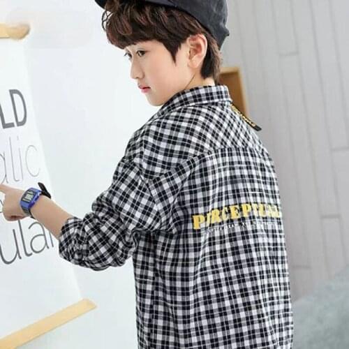 Childrens Tops 2021 Spring Kids clothes baby boy Loose Jacket Long sleeve Shirt coat