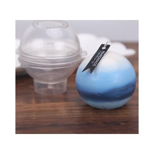 Ball Candle Mould Handmade Candle Mold Plastic Candle Soap 3D Mould DIY Aromatherapy Plaster Handcraft Candle Mold