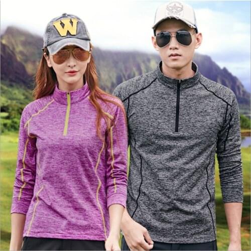 Men Women Hiking Long Sleeve Quick Drying T-Shirt Spring Autumn Outdoor sport Climbing Camping Trekking Fishing T-shirt