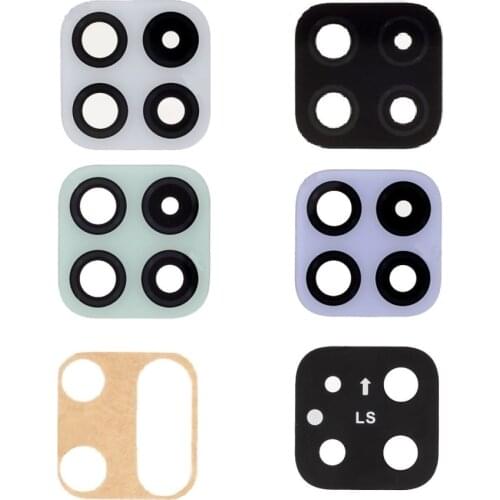 For Samsung Galaxy A22 SM-A225 White/Black/Green/Purple Color Back Camera Lens Ring Cover With Adhesive Sticker