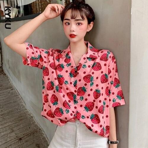 Блузки с принтом KYKU China At AliExpress