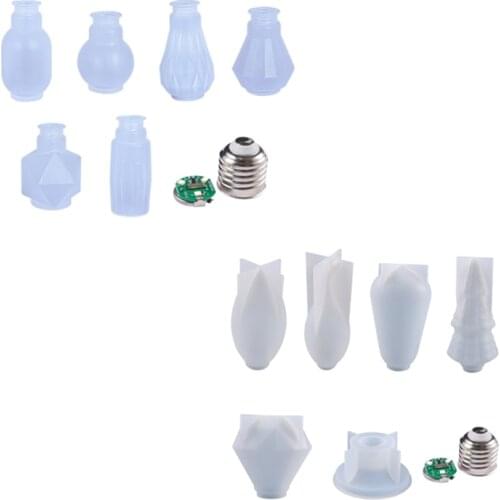 Light Bulb Ornaments Epoxy Resin Mold LED Bulb Silicone Mould DIY Crafts Home Decorations Casting Tools