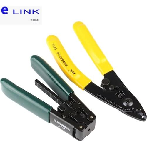Miller CFS-2+ELFS002 FTTH stripper two hole for fiber optic drop cable tool kit for 2.0mm 3.0mm indoor cable free shipping ELINK