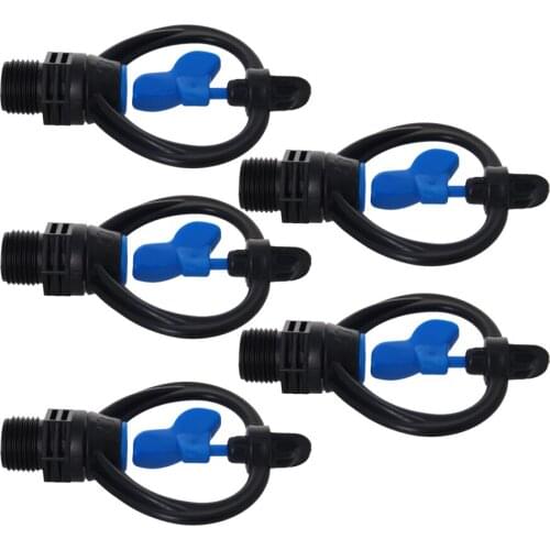 MroMax 1/2/3/5/6pcs 1/2 4/6 Points Rotary Nozzle 108*101mm Plastic+Stainless Steel Jet Diameter 3000-6000/2000-3000mm Hardware