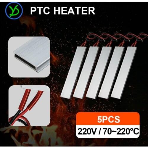5pcs PTC heating element constant temperature70/150/220 AC/DC 220V 150*28.5mm