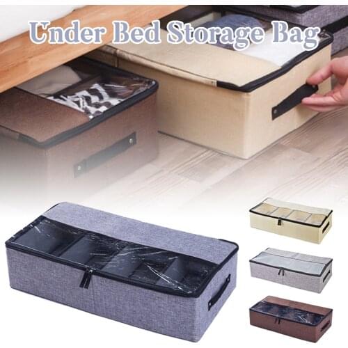 Non-Woven Family Save Space Bed Under Closet Storage Box Clothes Divider Organiser Quilt Bag Holder Organizer Fast delivery Ship