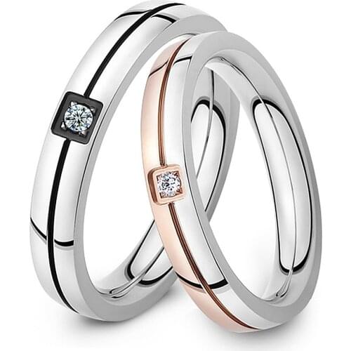 Stainless steel couple rings wedding ring Free shipping GJ446