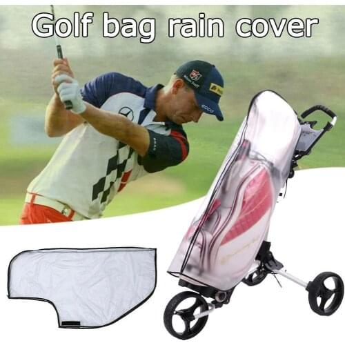Transparent PVC Waterproof Golf Bag Rain Cover Protective Cover Golf Club Durable Dust Cover Outdoor Entertainment Accessories