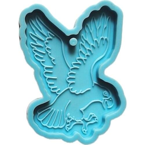 Birds Animal Keychain Epoxy Resin Mold DIY Crafts Jewelry Casting Tools Necklace Pendant Silicone Mould T84A