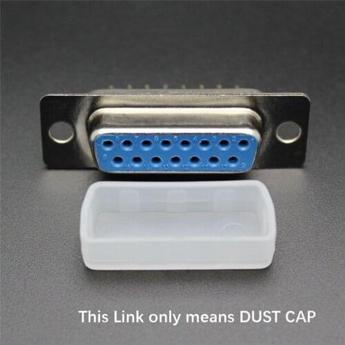 100pcs dust cover for DVI female dust cap DB 15 PIN double row female socket protective cap free shipping