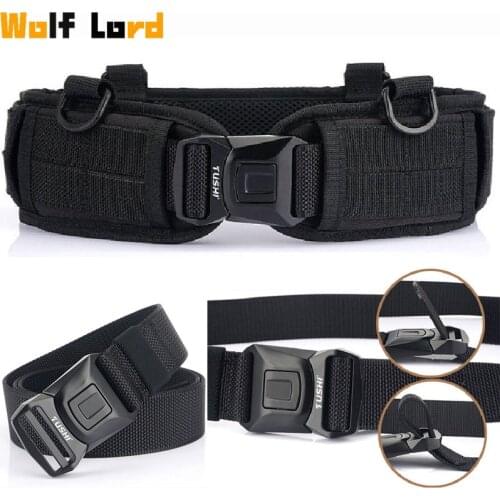 Tactical Nylon Molle Belts Military Army Battle Quick Release Belt Outdoor Sports Hunting Hiking Climbing Accessories Soft Belt
