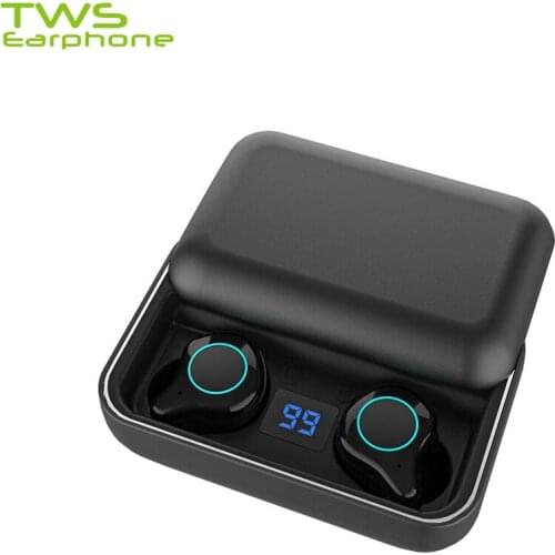 TWSearphone R6 Wireless Handfree Headphone Bluetooth Earphone HD Sport Stereo Earbuds With Mic Led Display Earset VS QCY Xiaomi