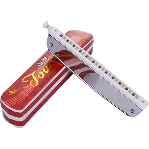 Oriental 24 Hole Chromatic Harmonica M1015 Adult Student Beginner Universal Introductory Piano (color box)