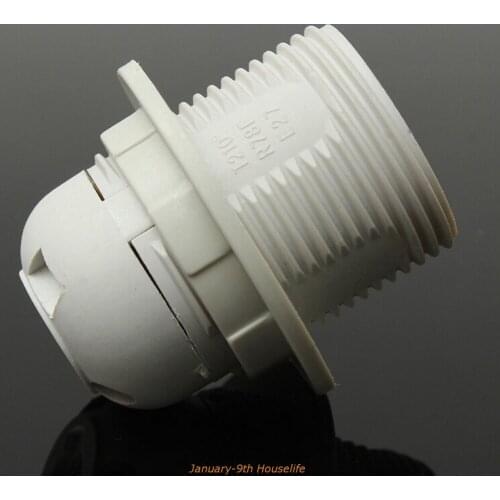 1PCS White Black 4A 250V E27 Card-type Lamp Holder CE Certification E27 Socket High Quality